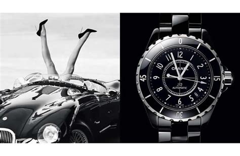 The L'Instant Chanel watch campaign is a black and white icon in 